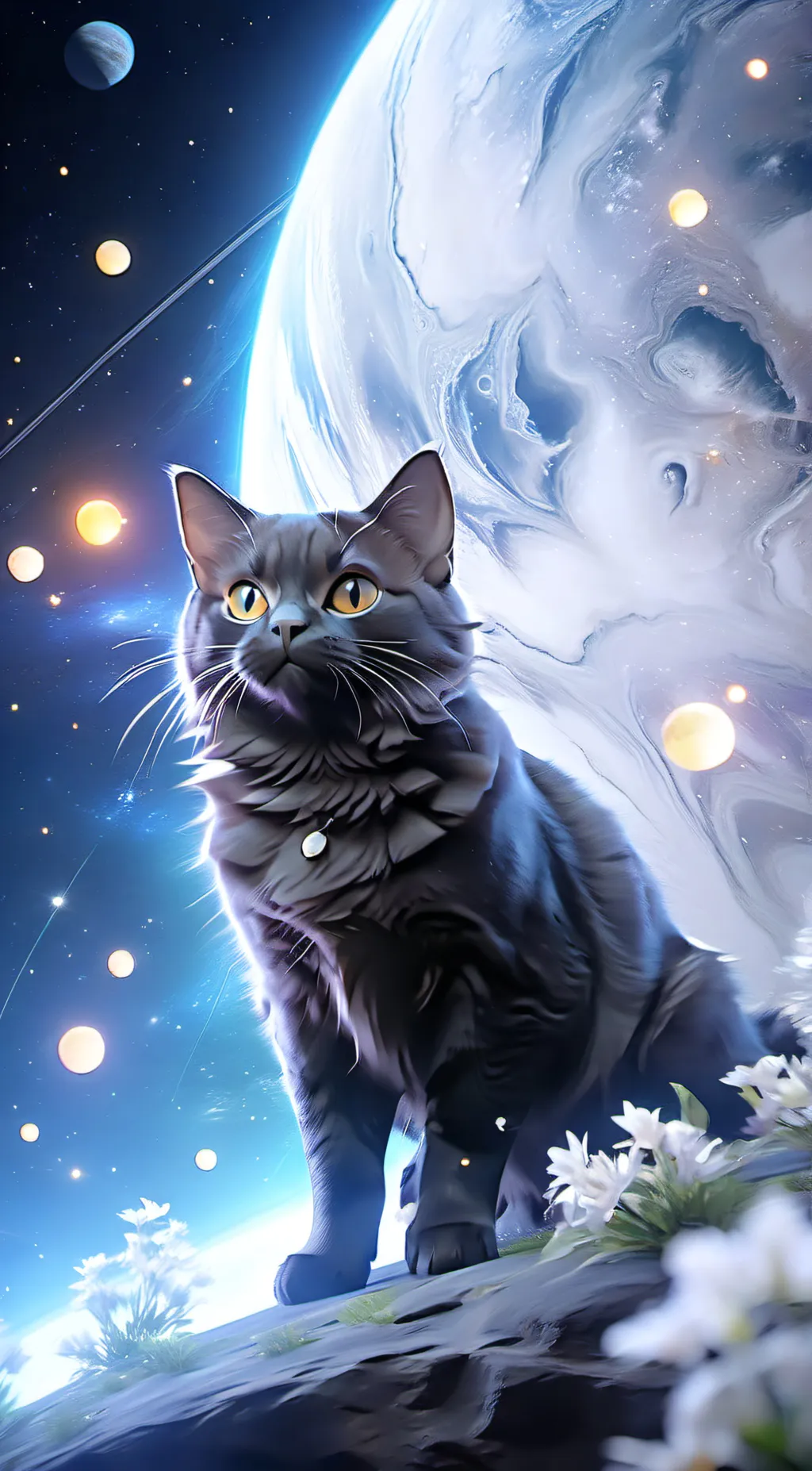 ai character: Cat universe  background