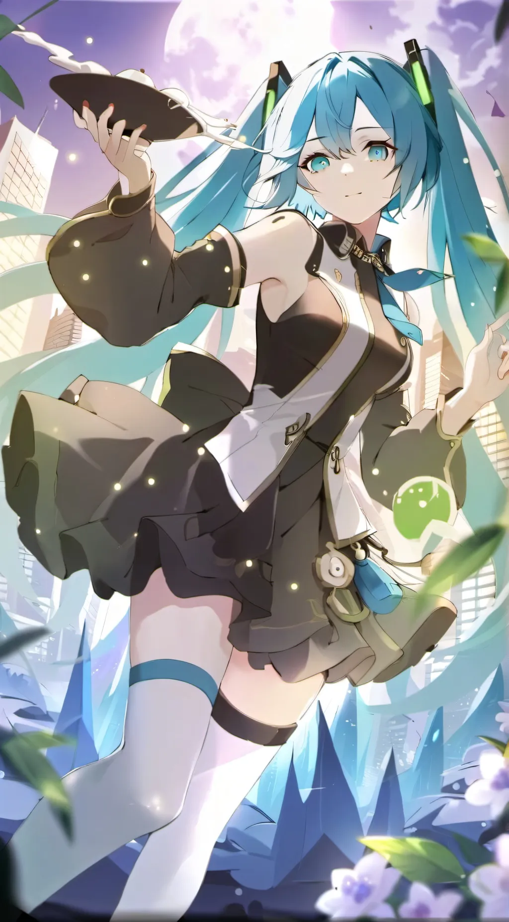 ai character: Miku background