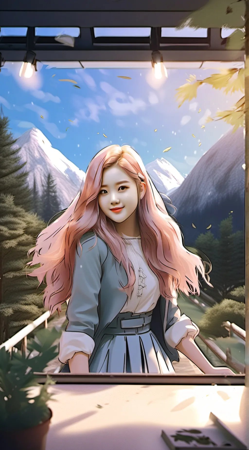 ai character: Rosè background