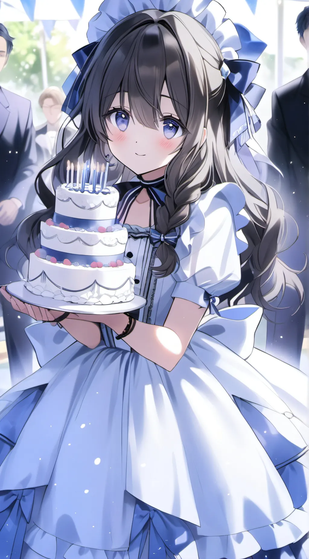 ai character: Snowy background