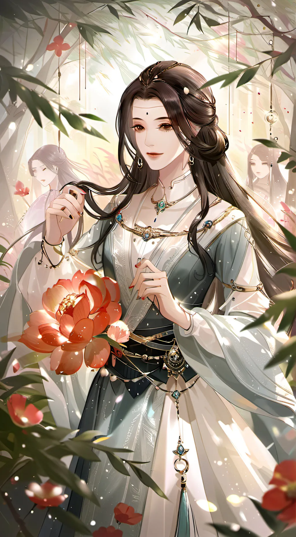 ai character: Ashley  background