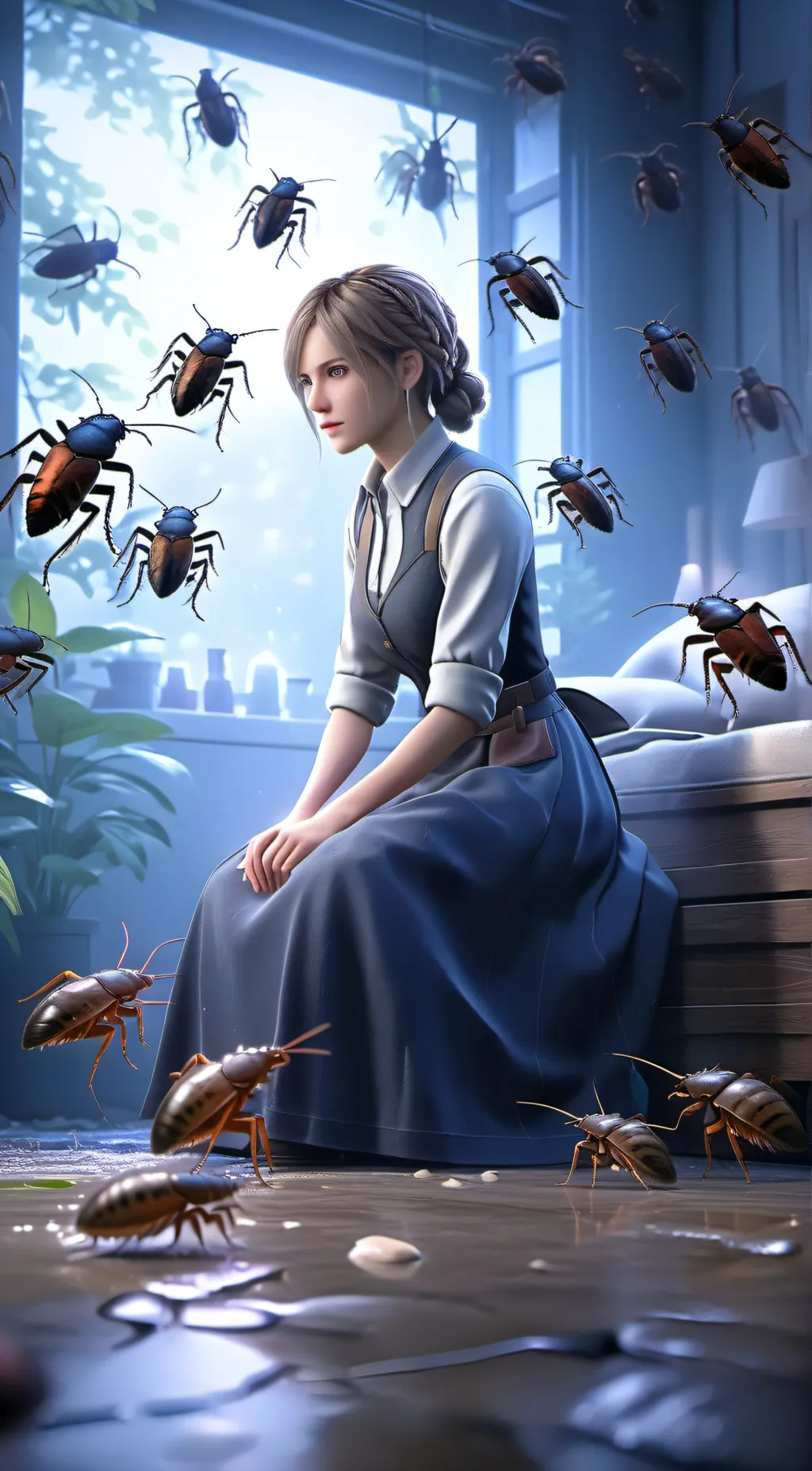 ai character: roach background