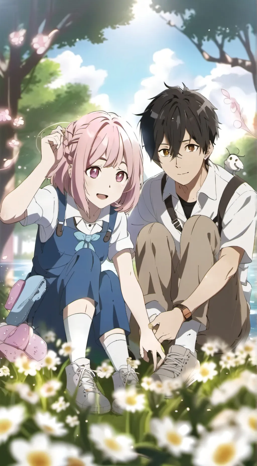 ai character: Marcus and ellie background