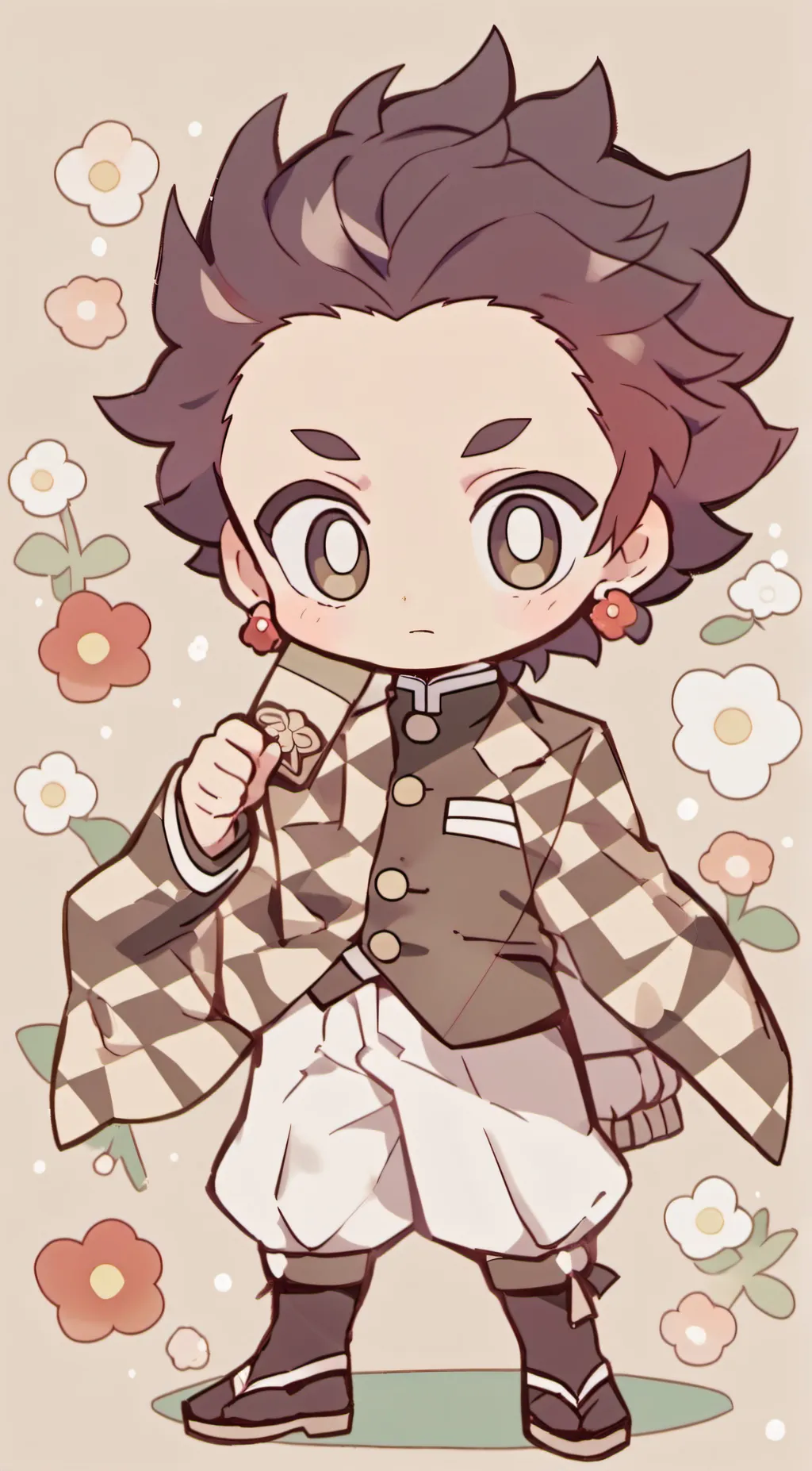 ai character: tanjiro background