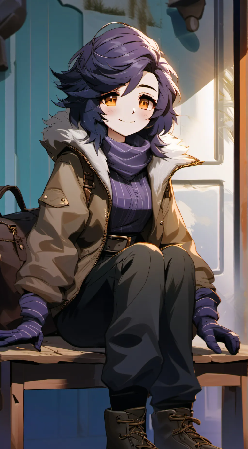 ai character: Violet (MHA7) background