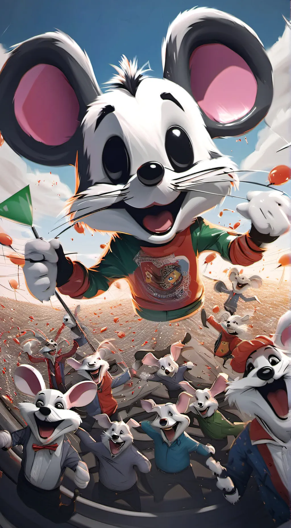 ai character: chuck e and billy background