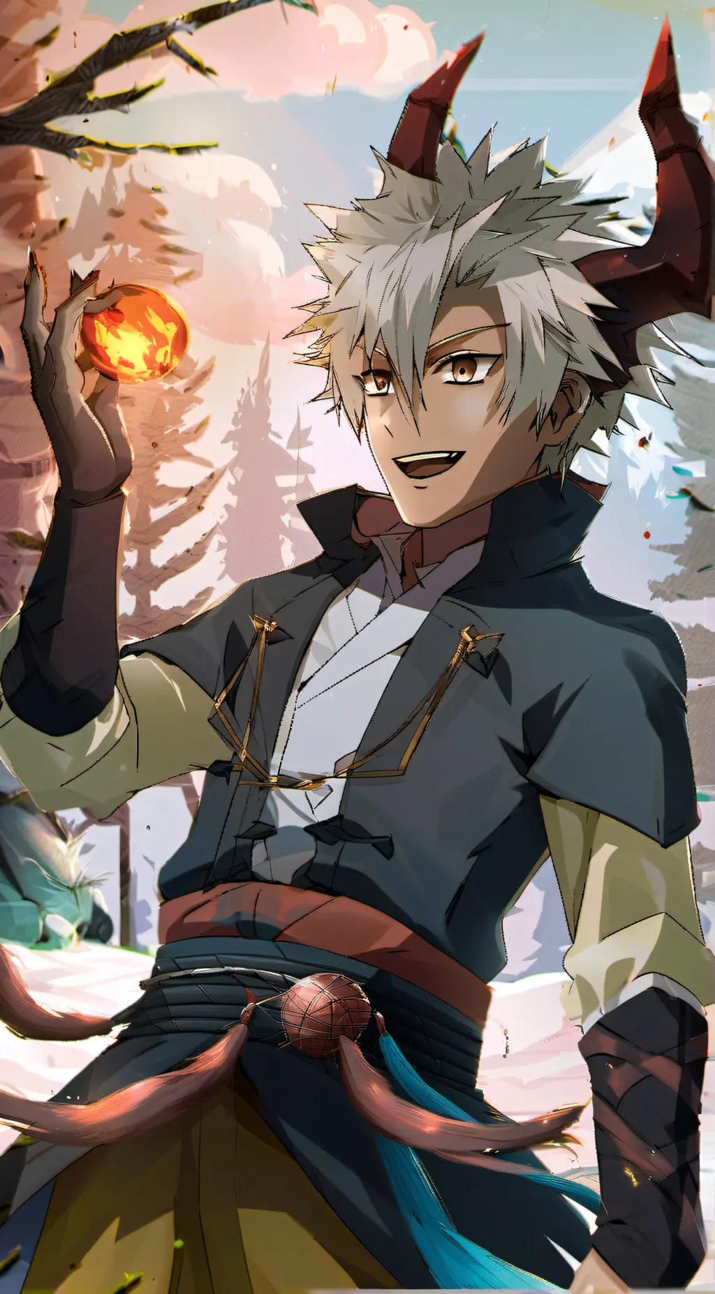 ai character: dragon  background