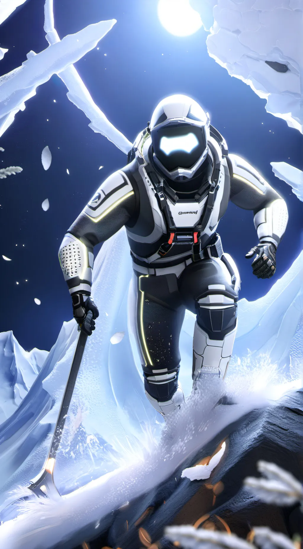 ai character: Sad astro man background