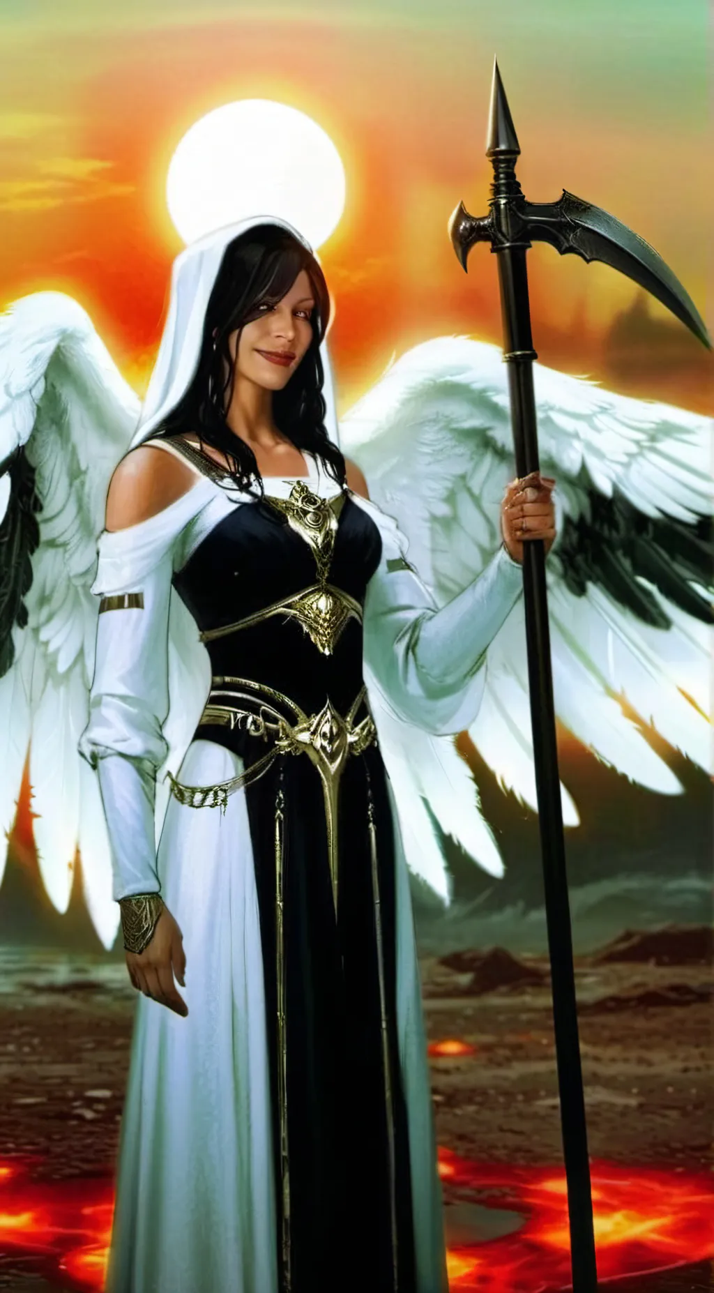 ai character: LadyDeath AI Being background