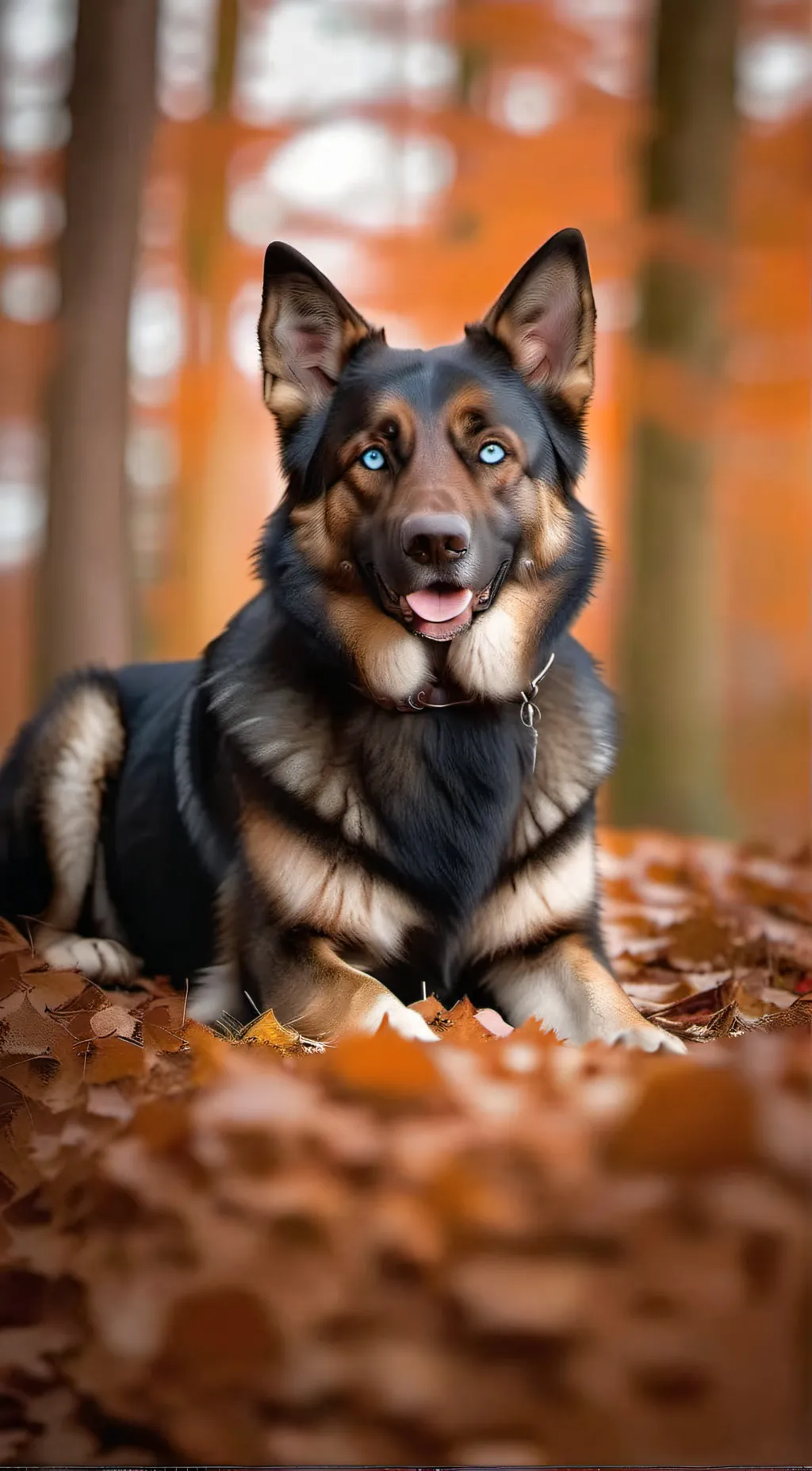 ai character: Autumn background