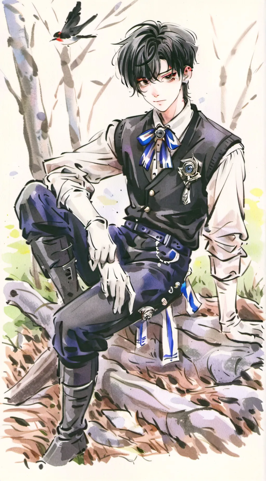 ai character: Vincent background