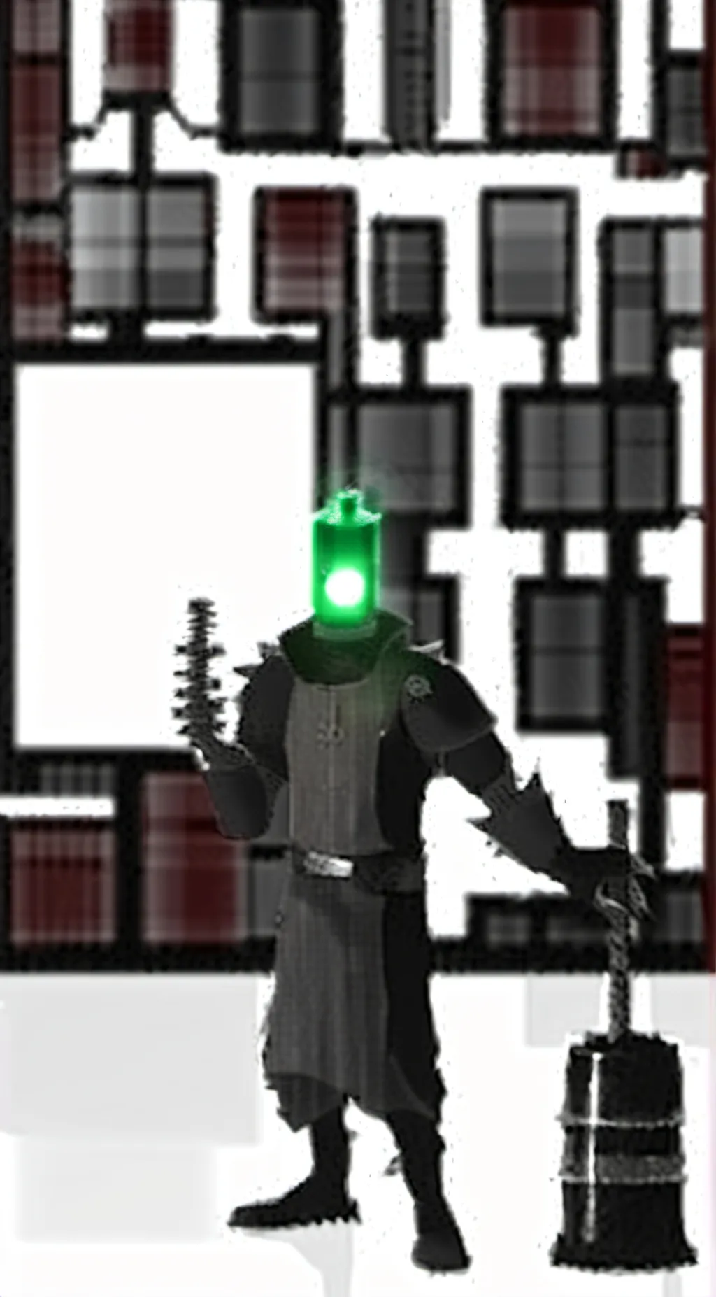 ai character: special lanternman background