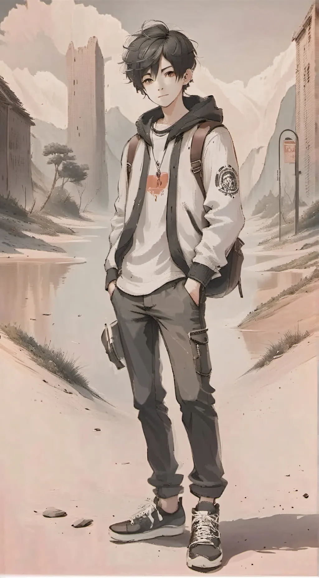 ai character: Damian  background