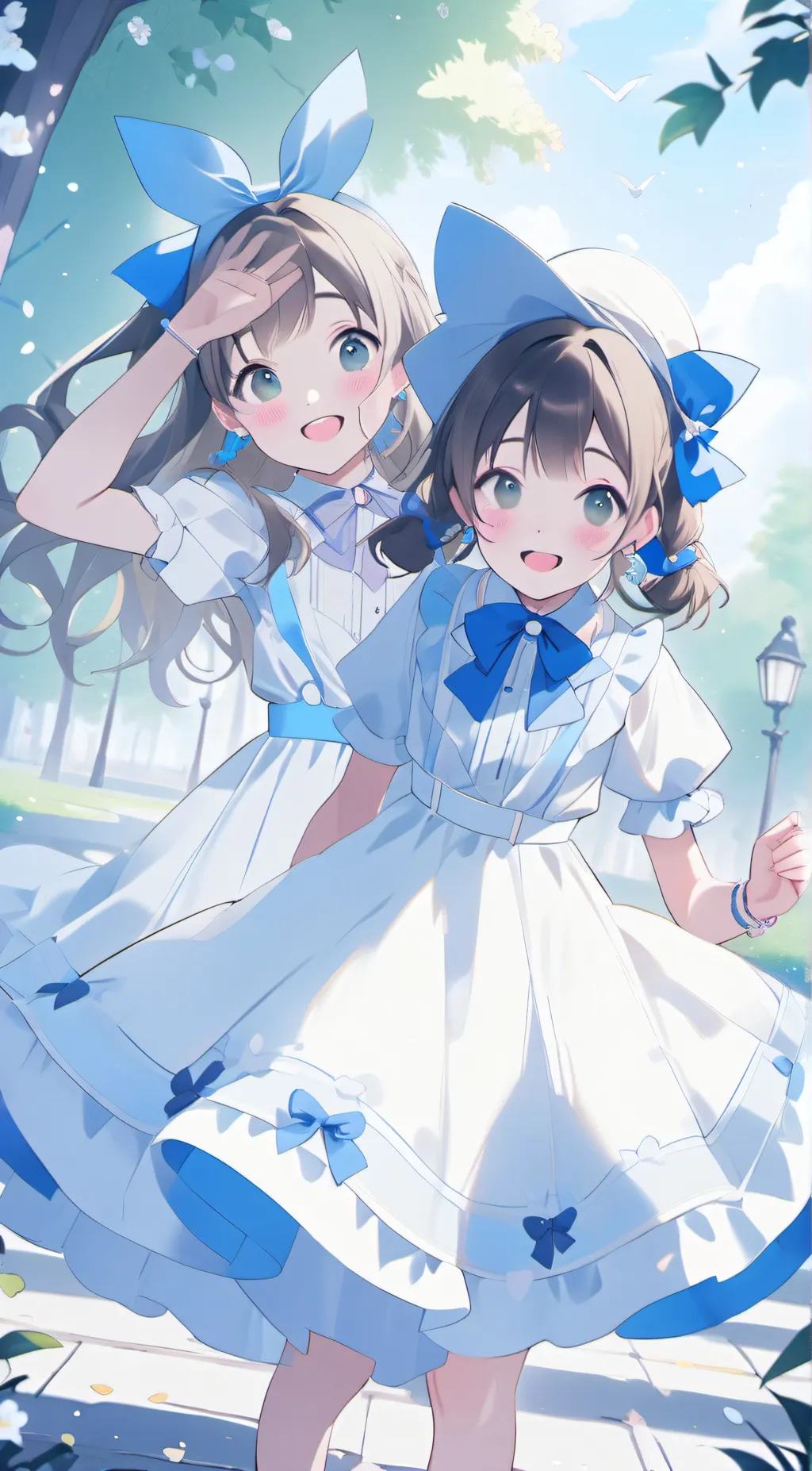 ai character: Ami And Amy background