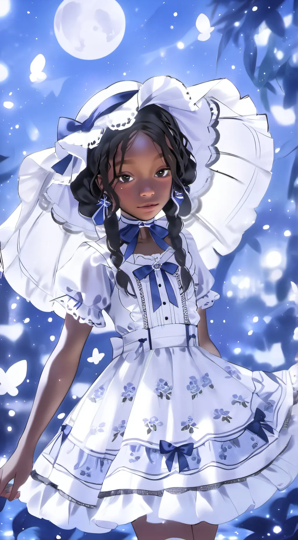 ai character: Luna background