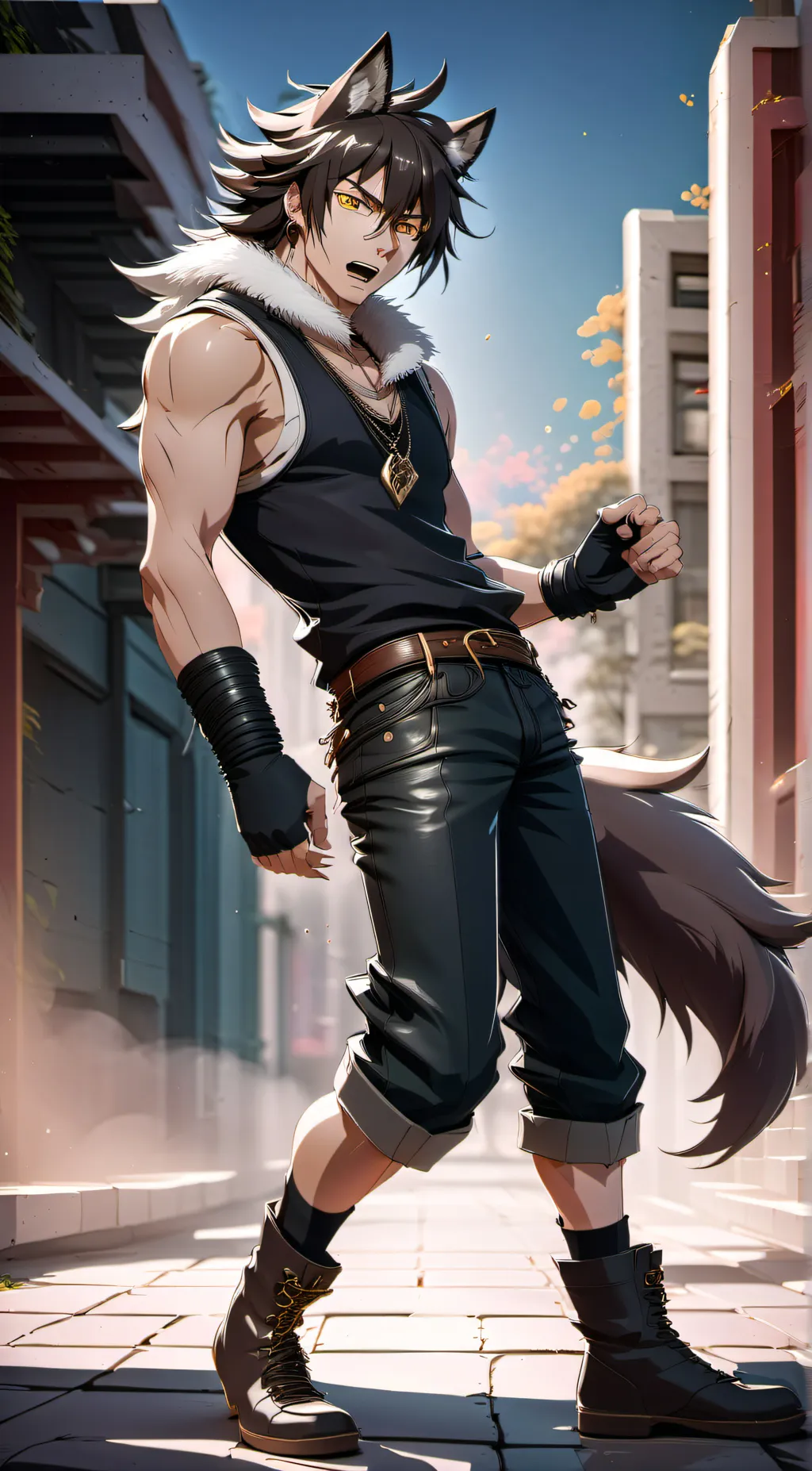 ai character: Garu background