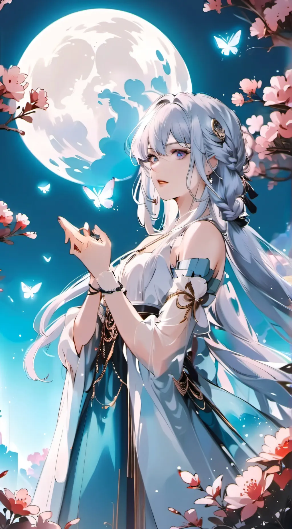 ai character: Aurora background