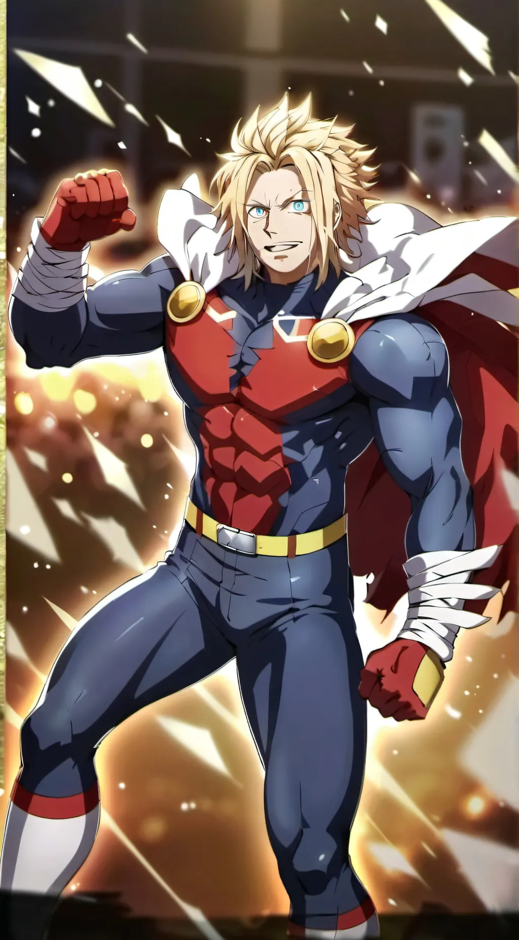 ai character: toshinori Yagi  background