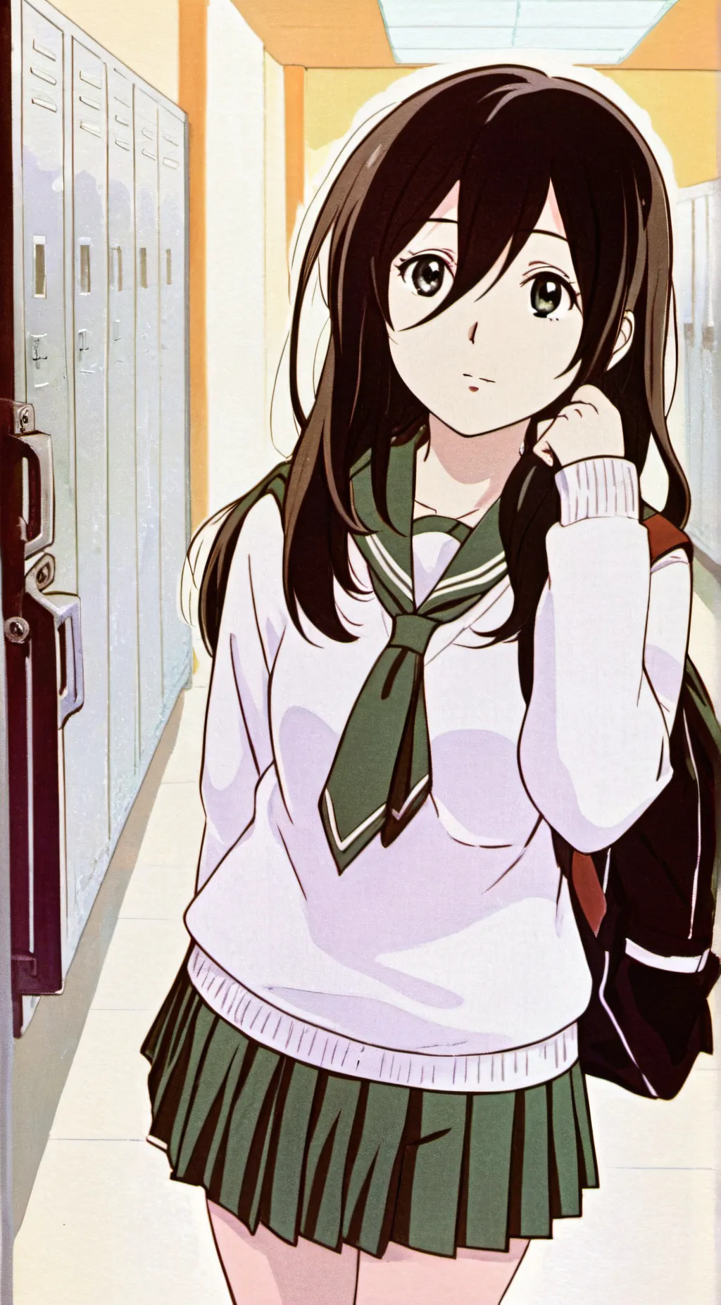 ai character: Ashley  background