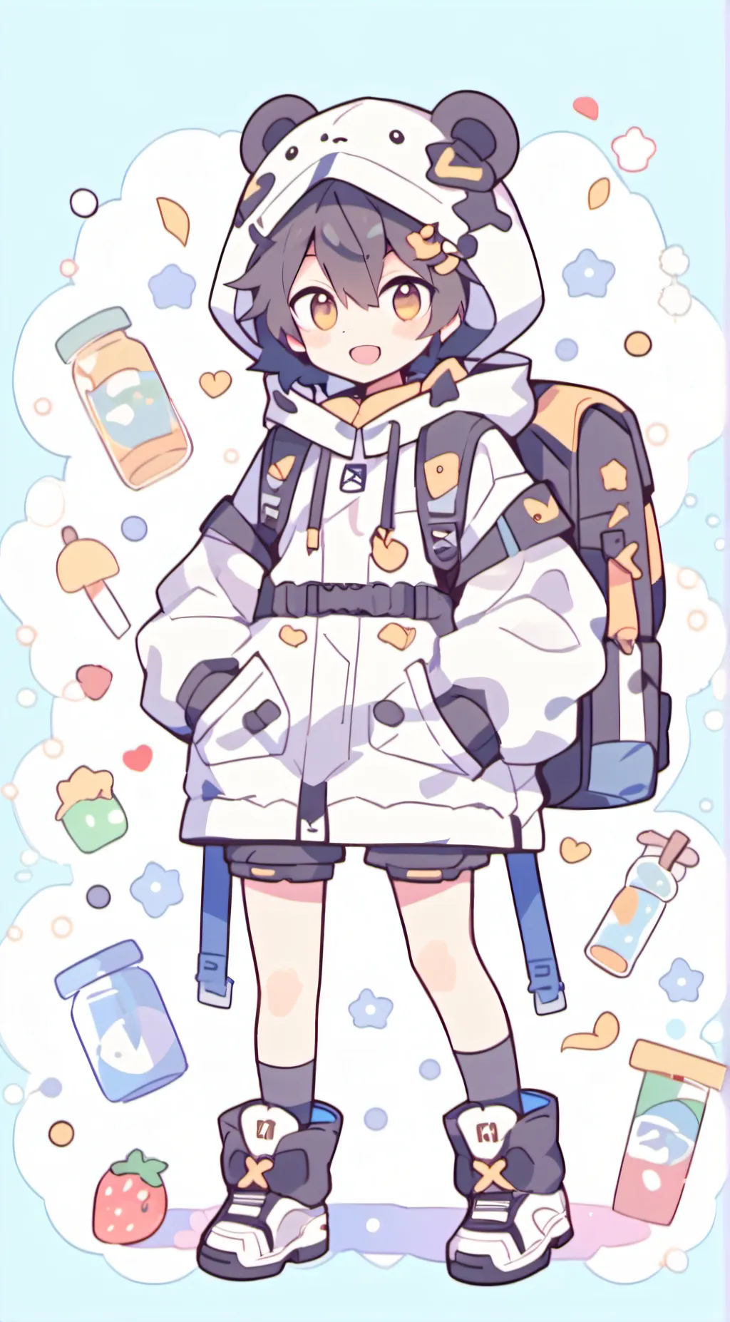 ai character: Ike  background