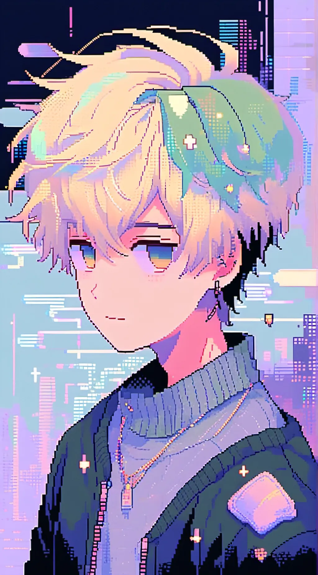 ai character: Harvey  background