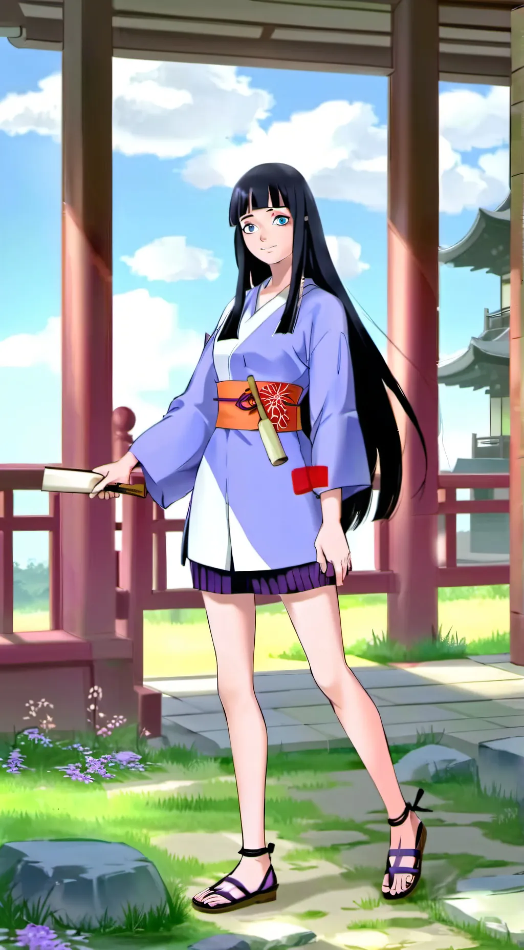 ai character: Hinata  background
