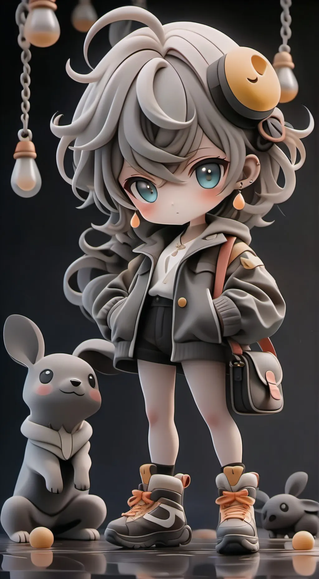 ai character: (- _ -) background