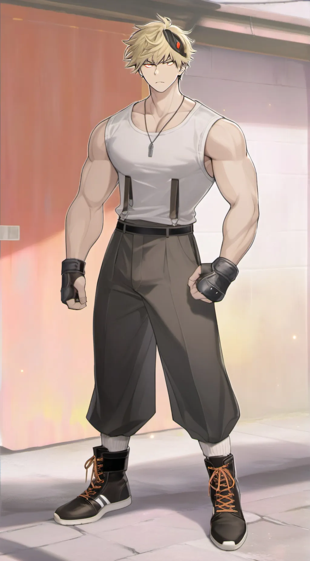 ai character: Bakugou  background