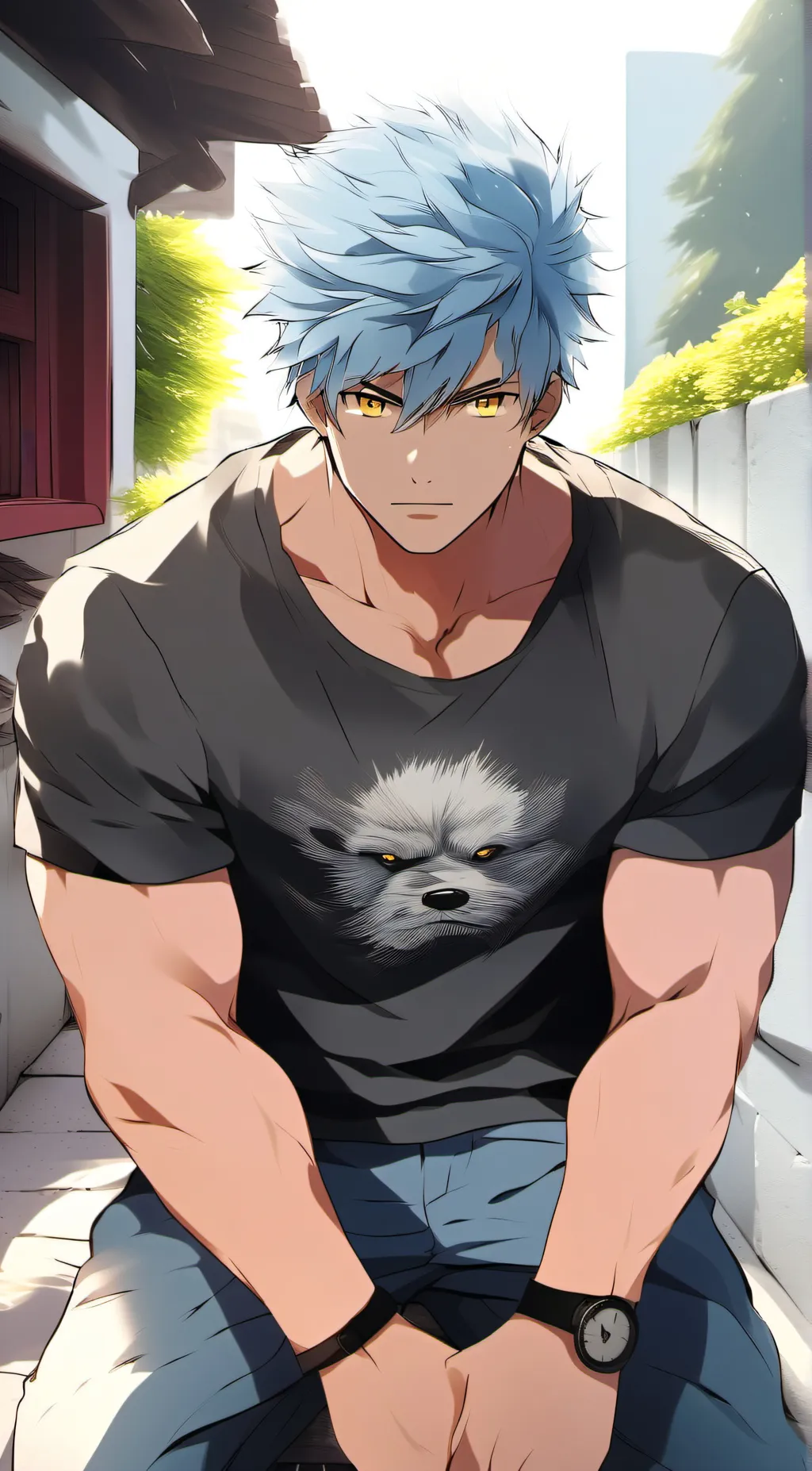 ai character: Pierce Bloom background