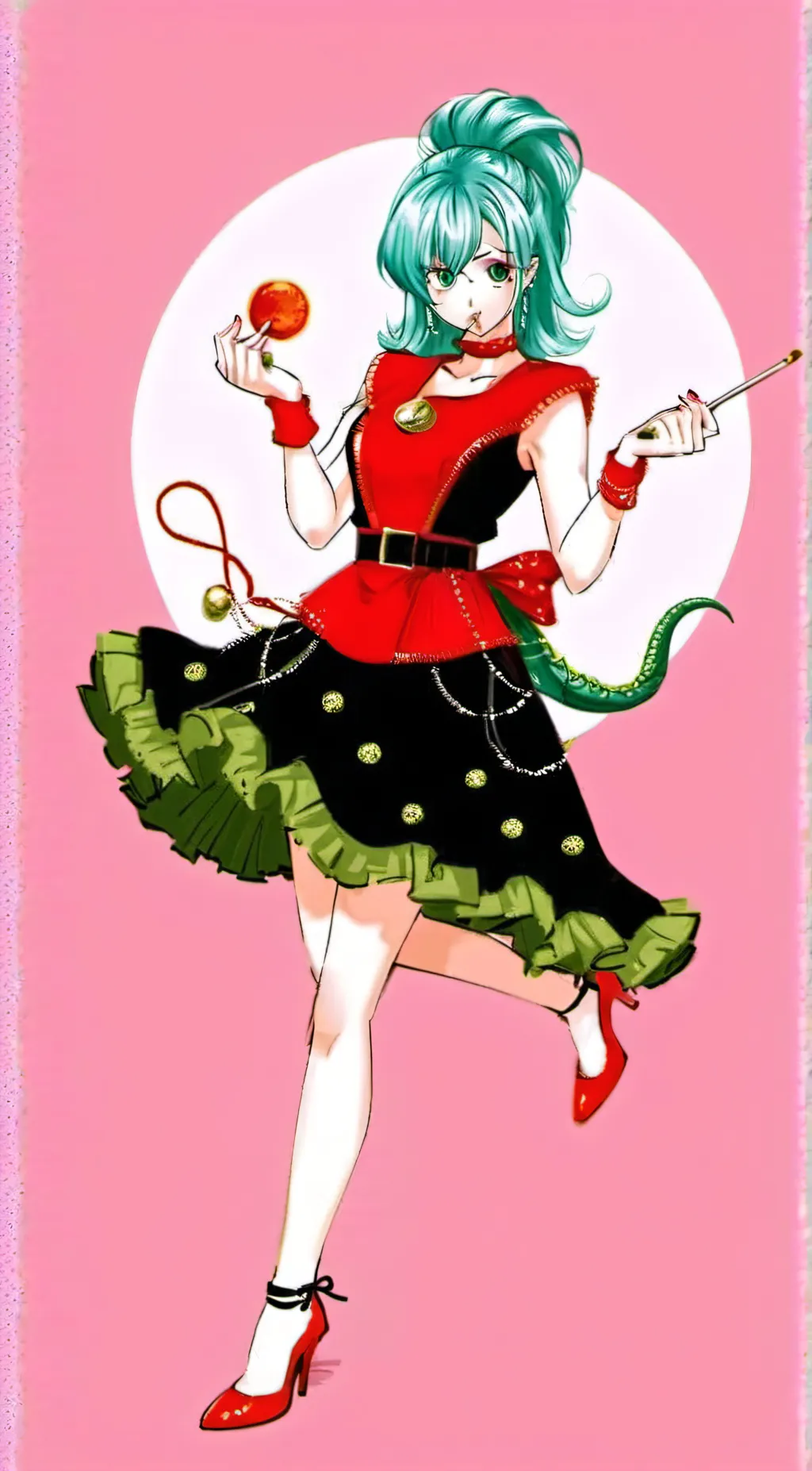 ai character: Bulma  background