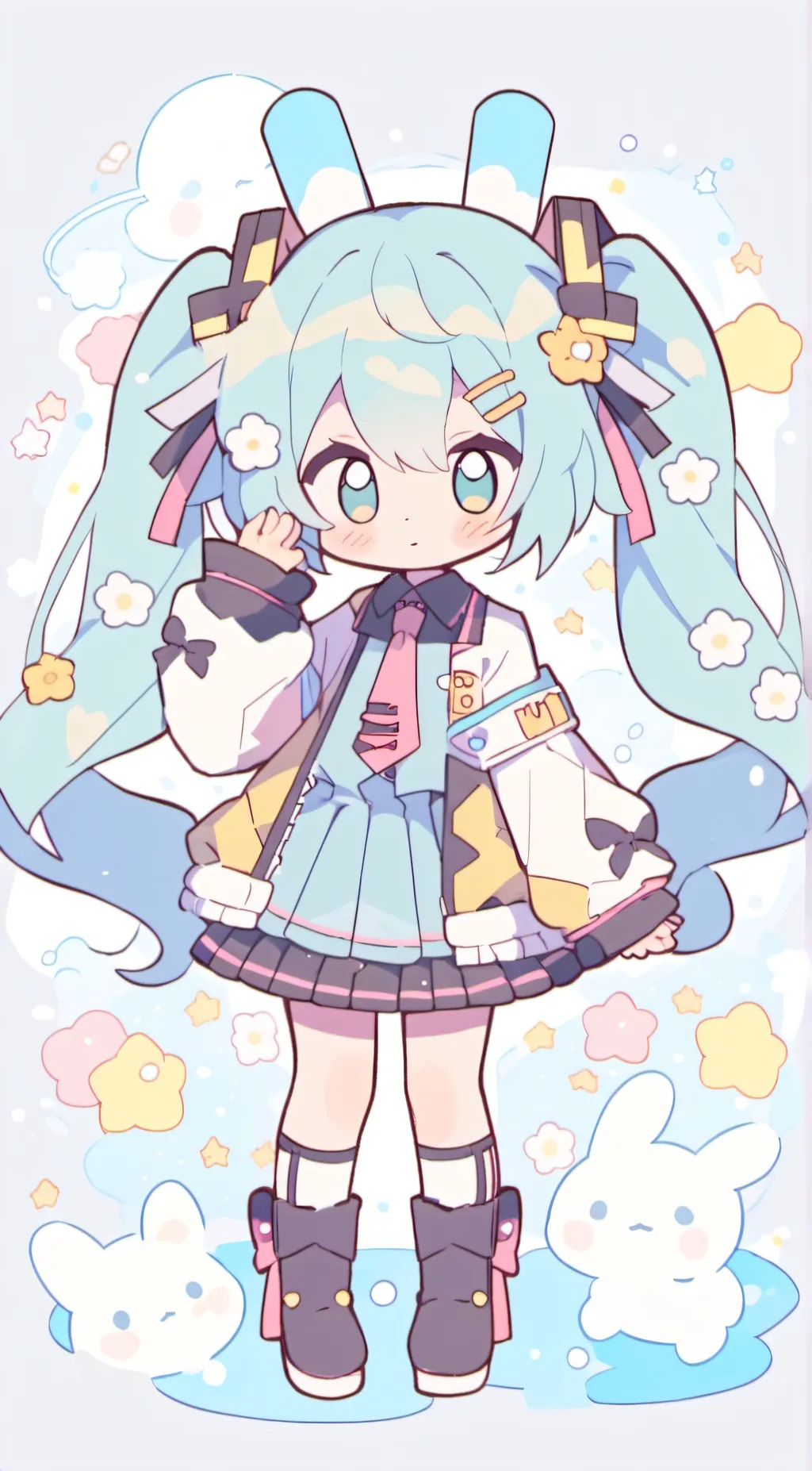 ai character: ■MIKU■ background