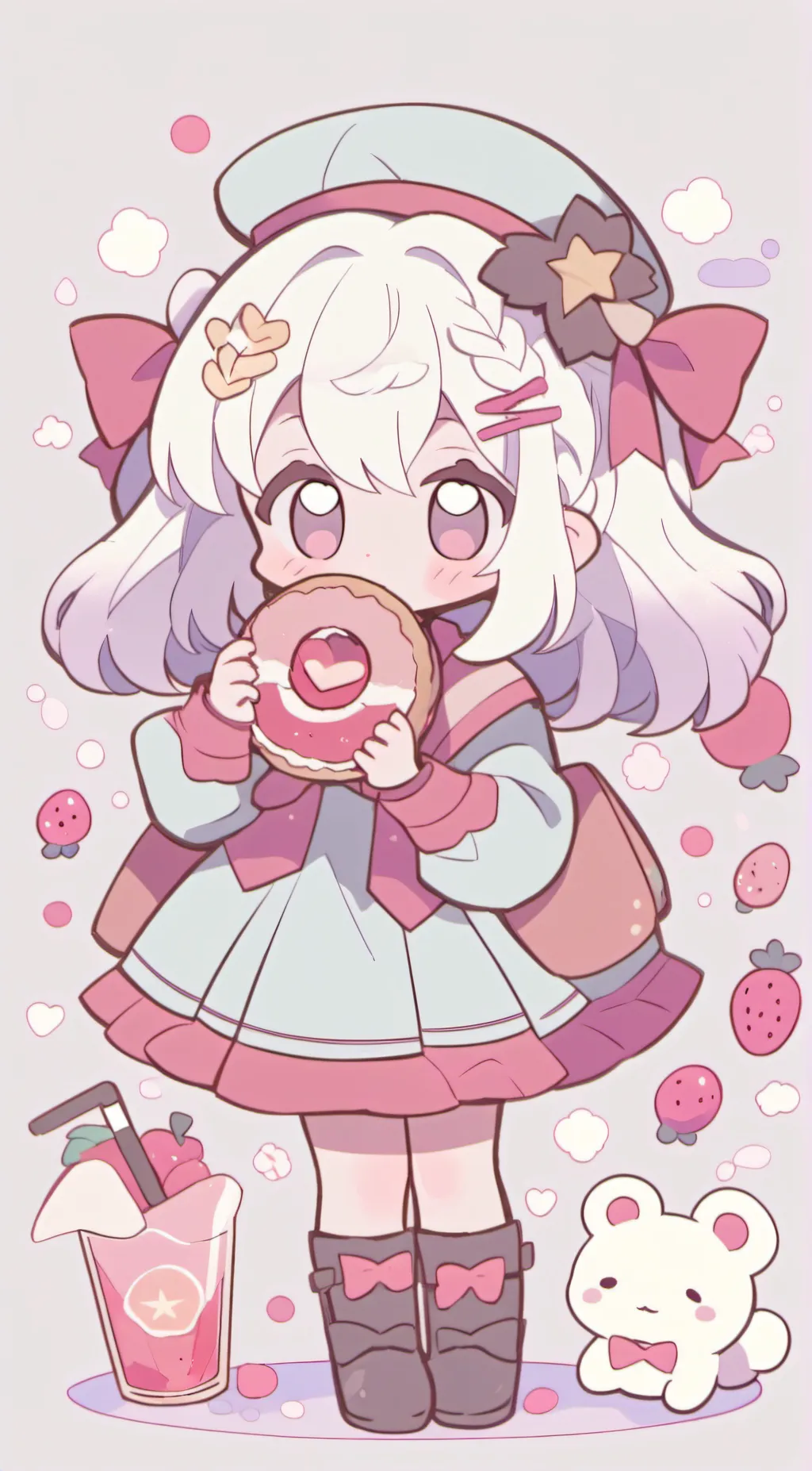 ai character: chibi girl background