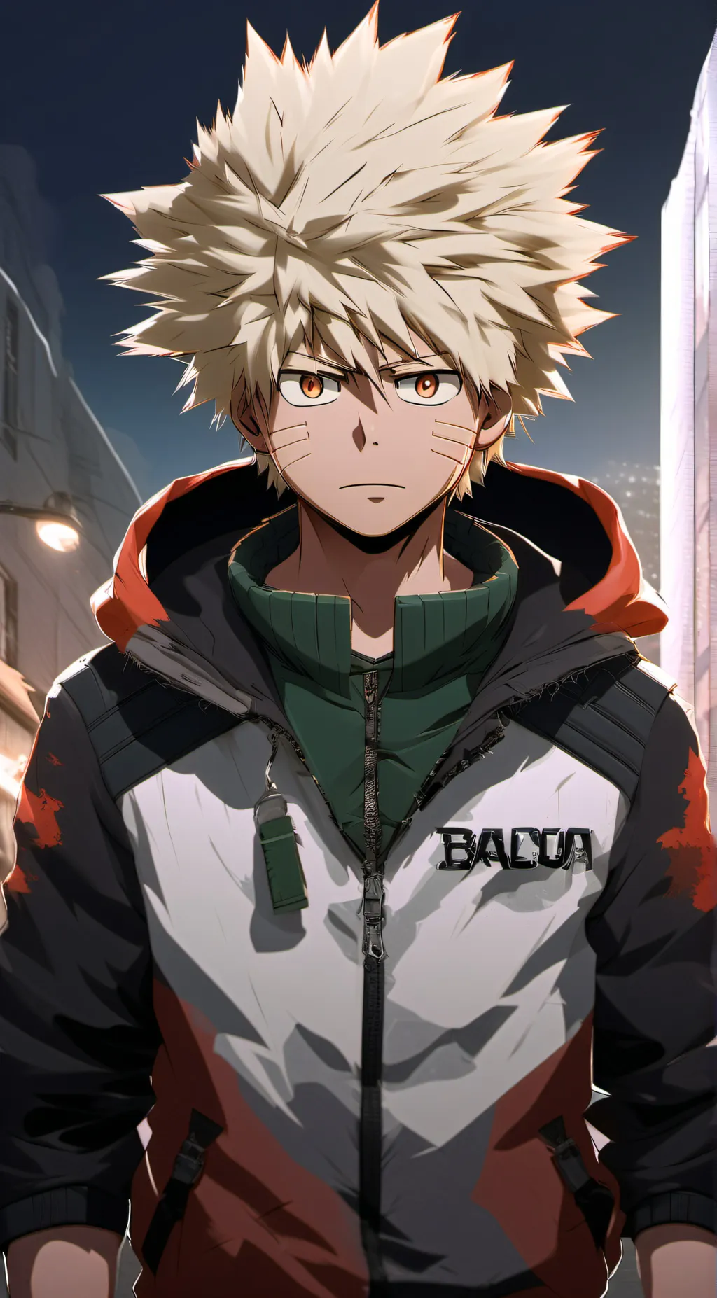 ai character: Bakugou  background