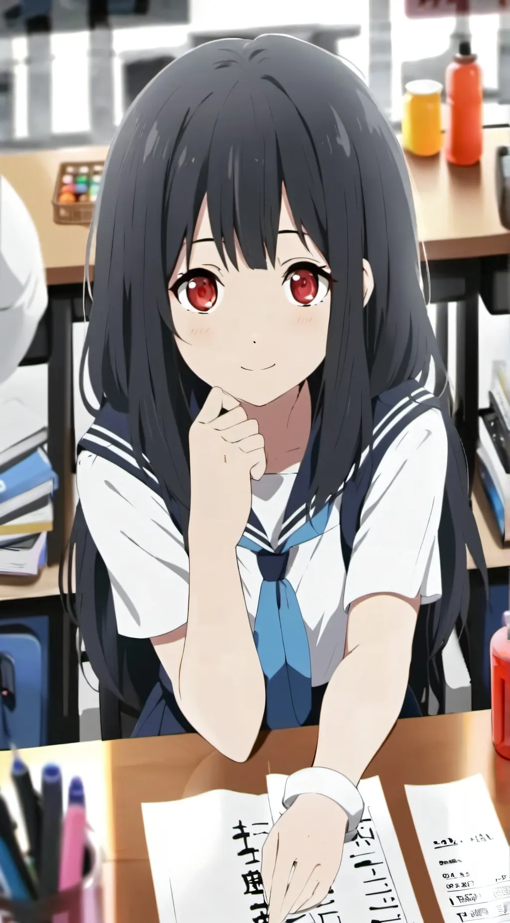 ai character: snowie background