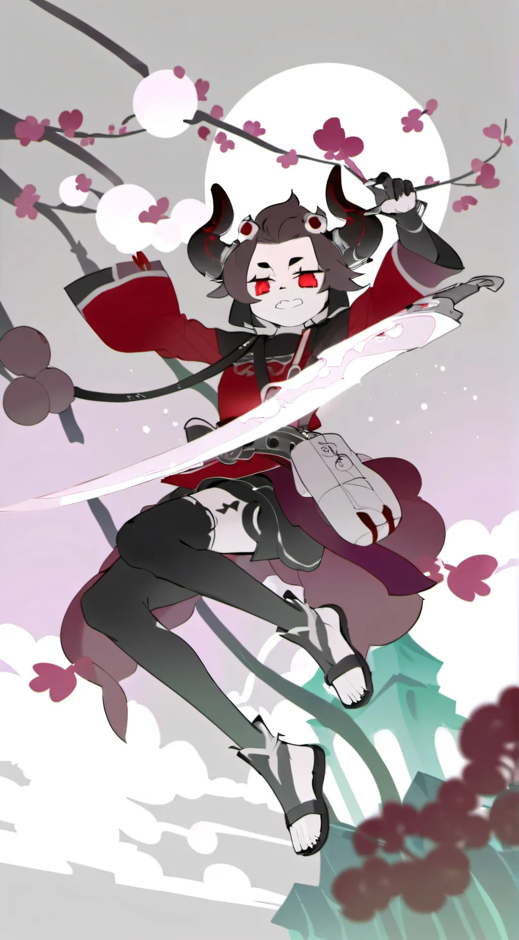 ai character: ❤️ANGELHUSK🖤 background