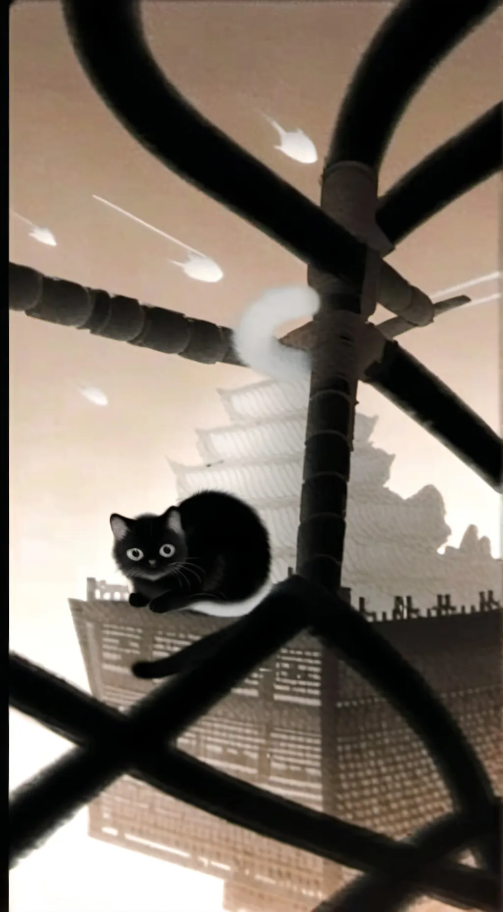 ai character: neighborhood cat background