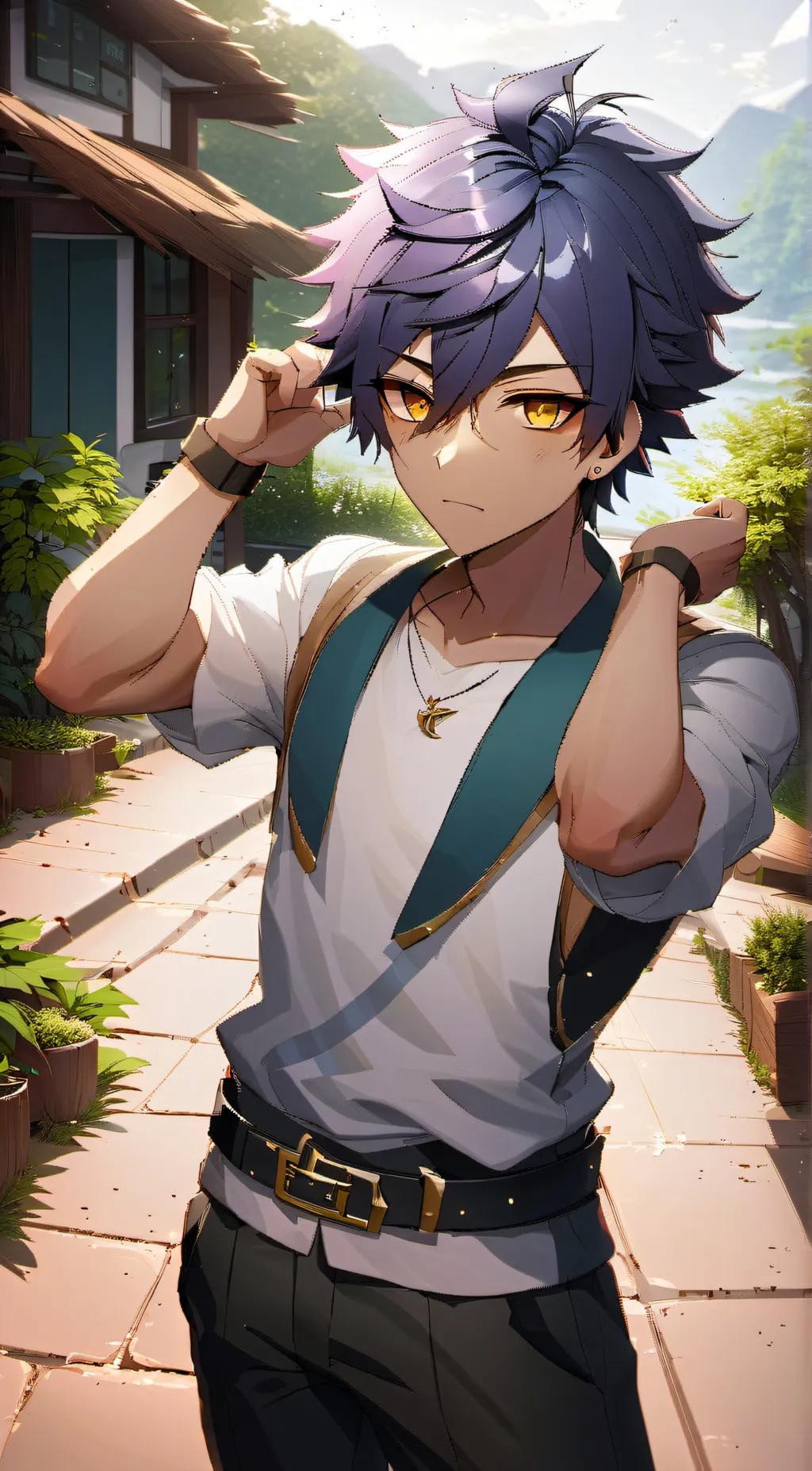 ai character: Kaiden  background