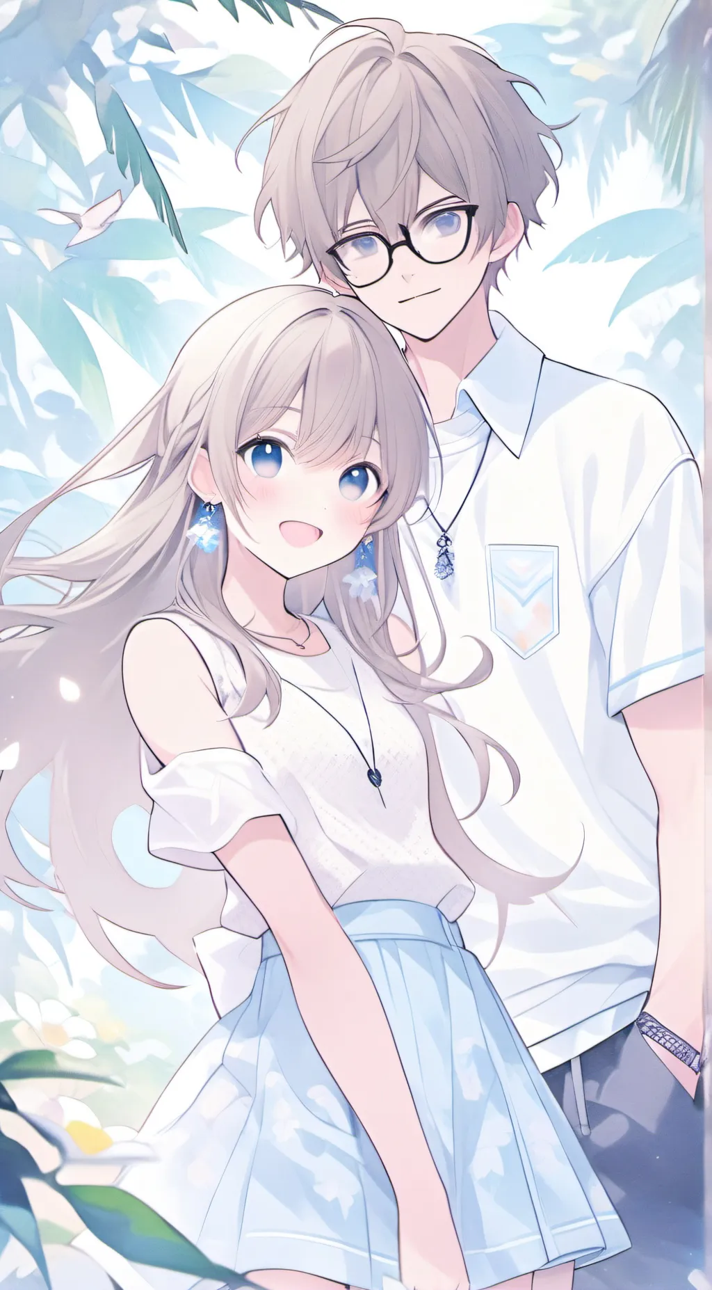 ai character: oscar and lily  background