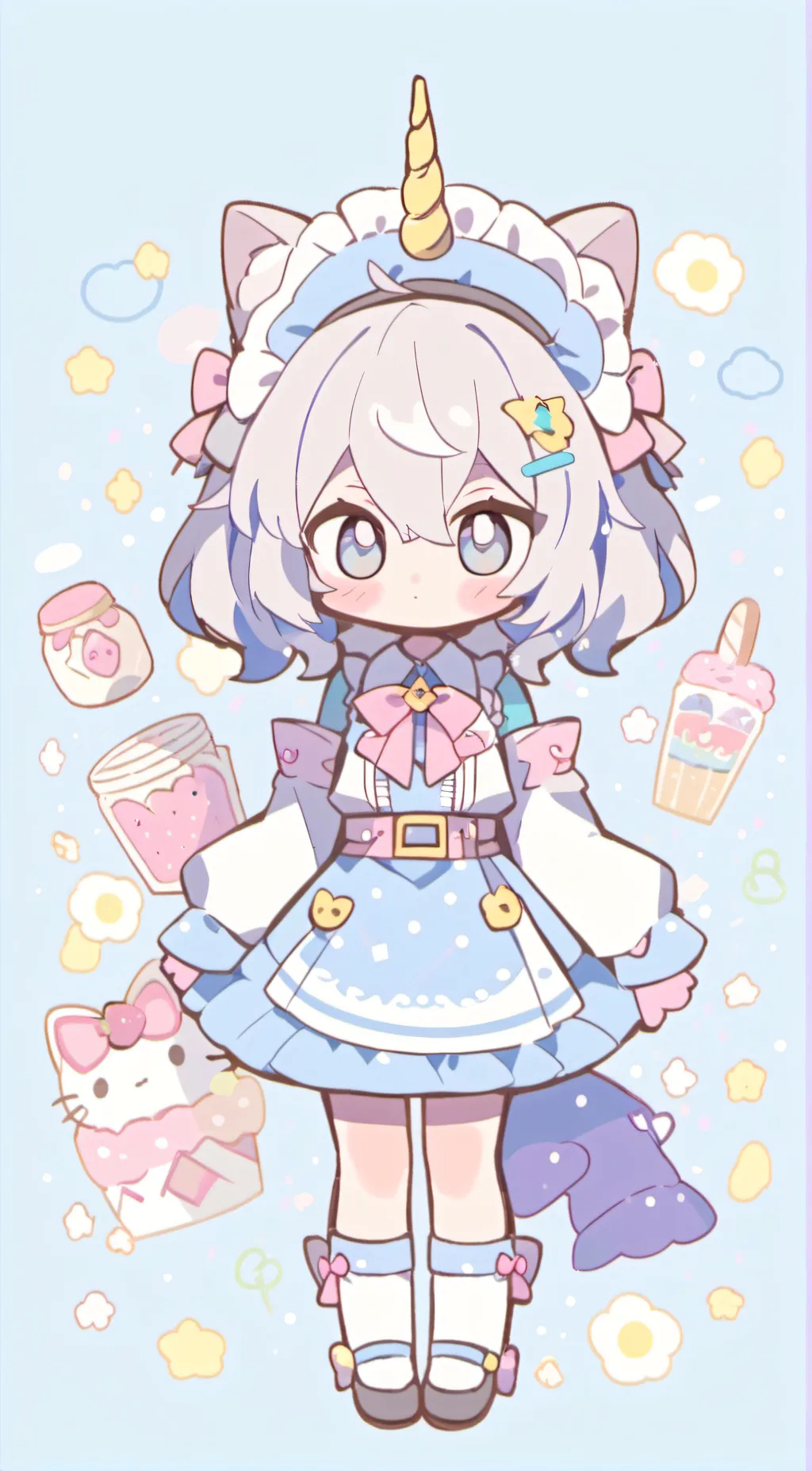 ai character: Manukena (oc)  background