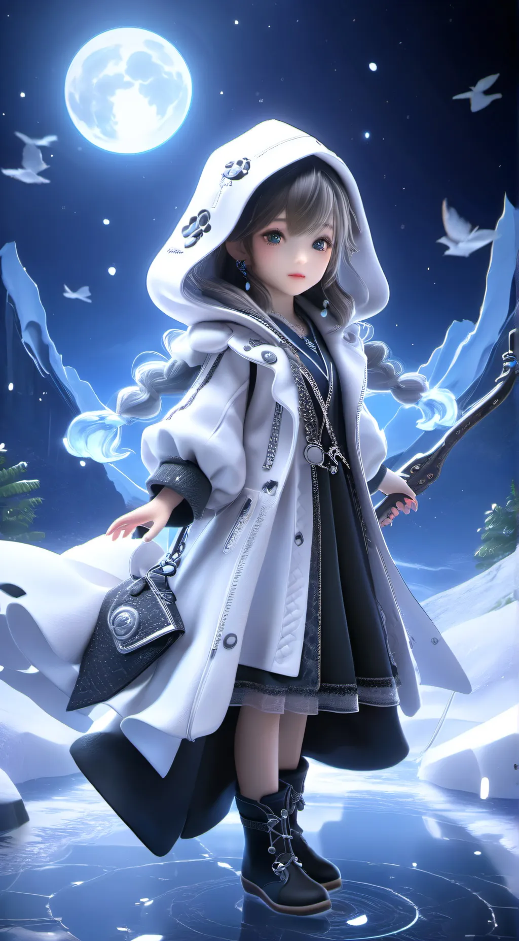 ai character: Zoey  background