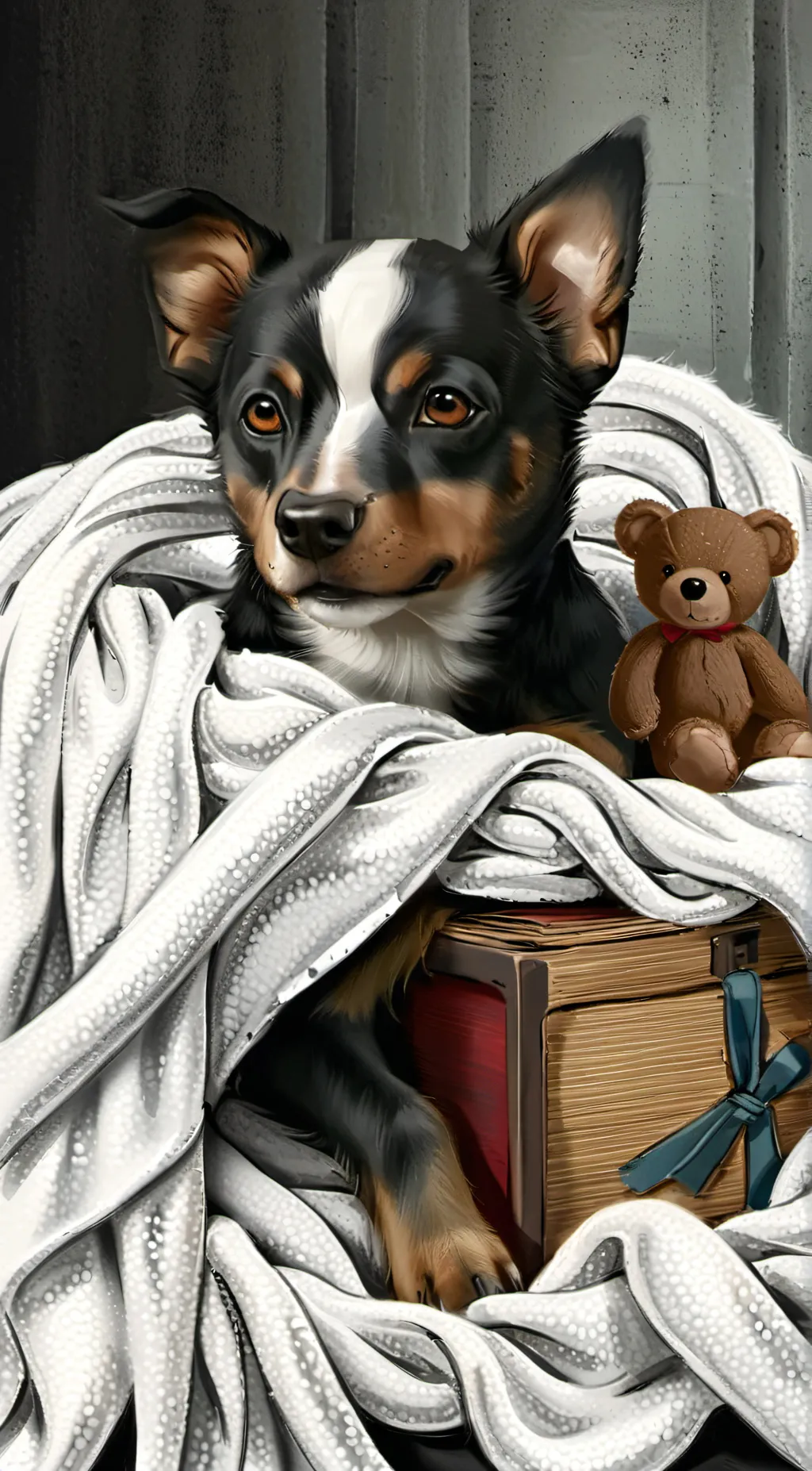 ai character: 🐶Mello🐶 background