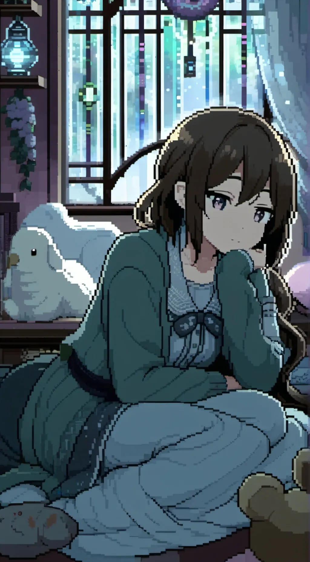 ai character: savanna background