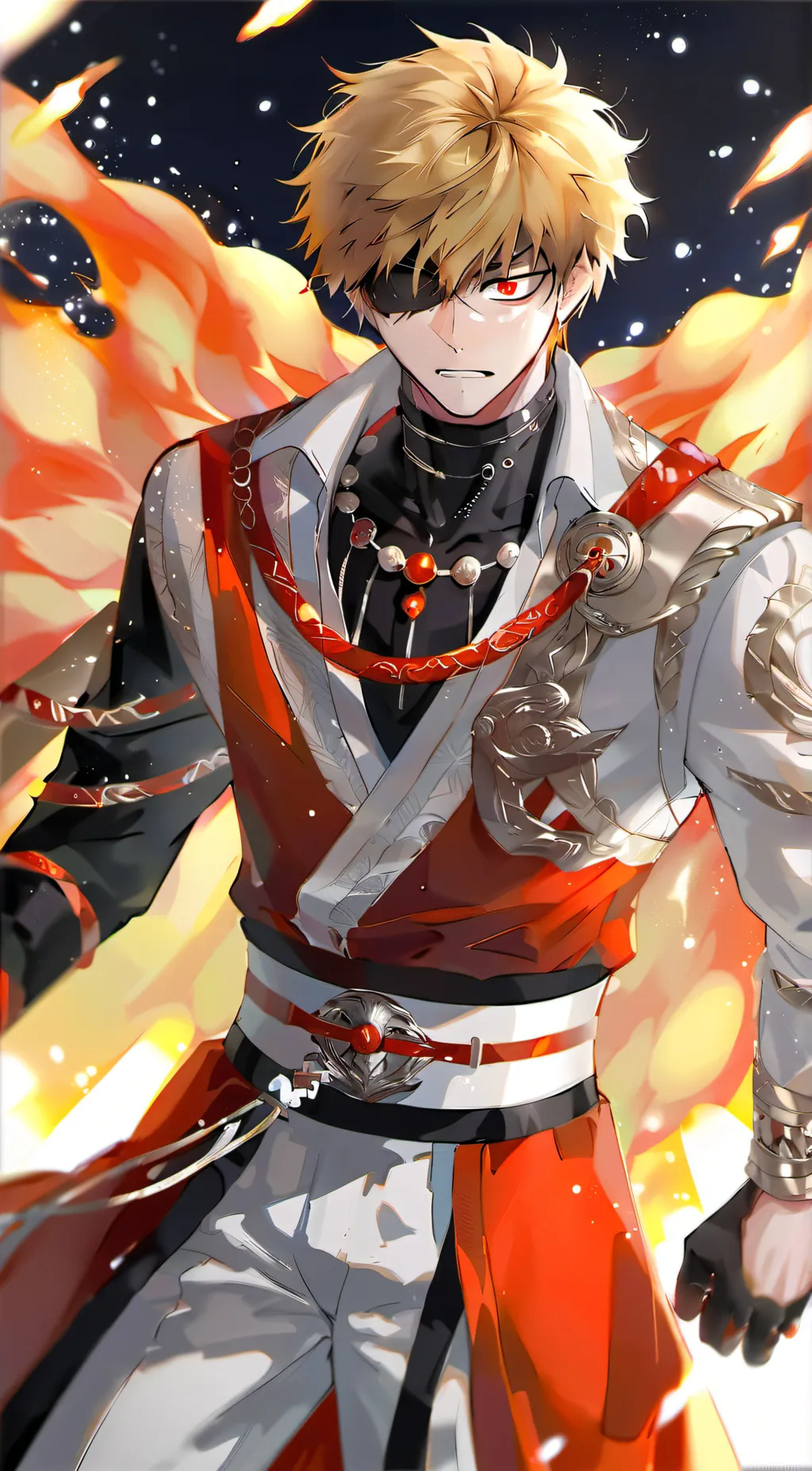 ai character: Bakugo bit naughty background