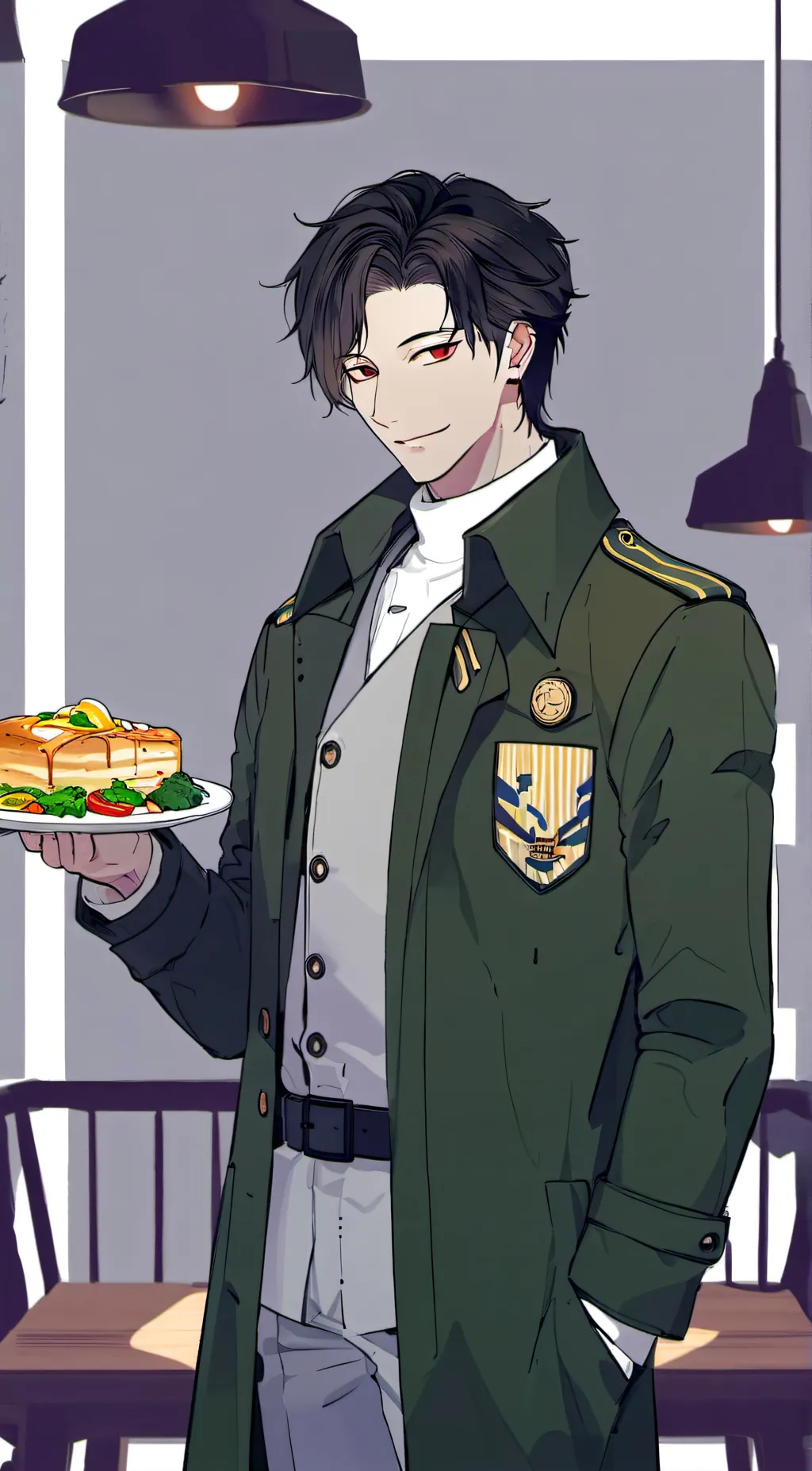 ai character: Poutine background