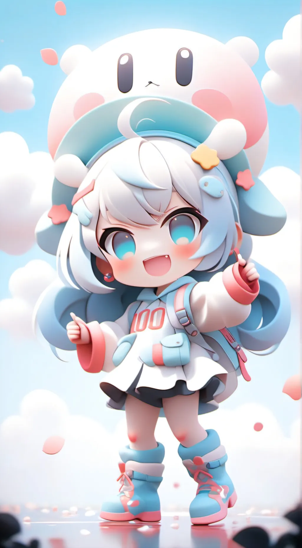 ai character: 100 background