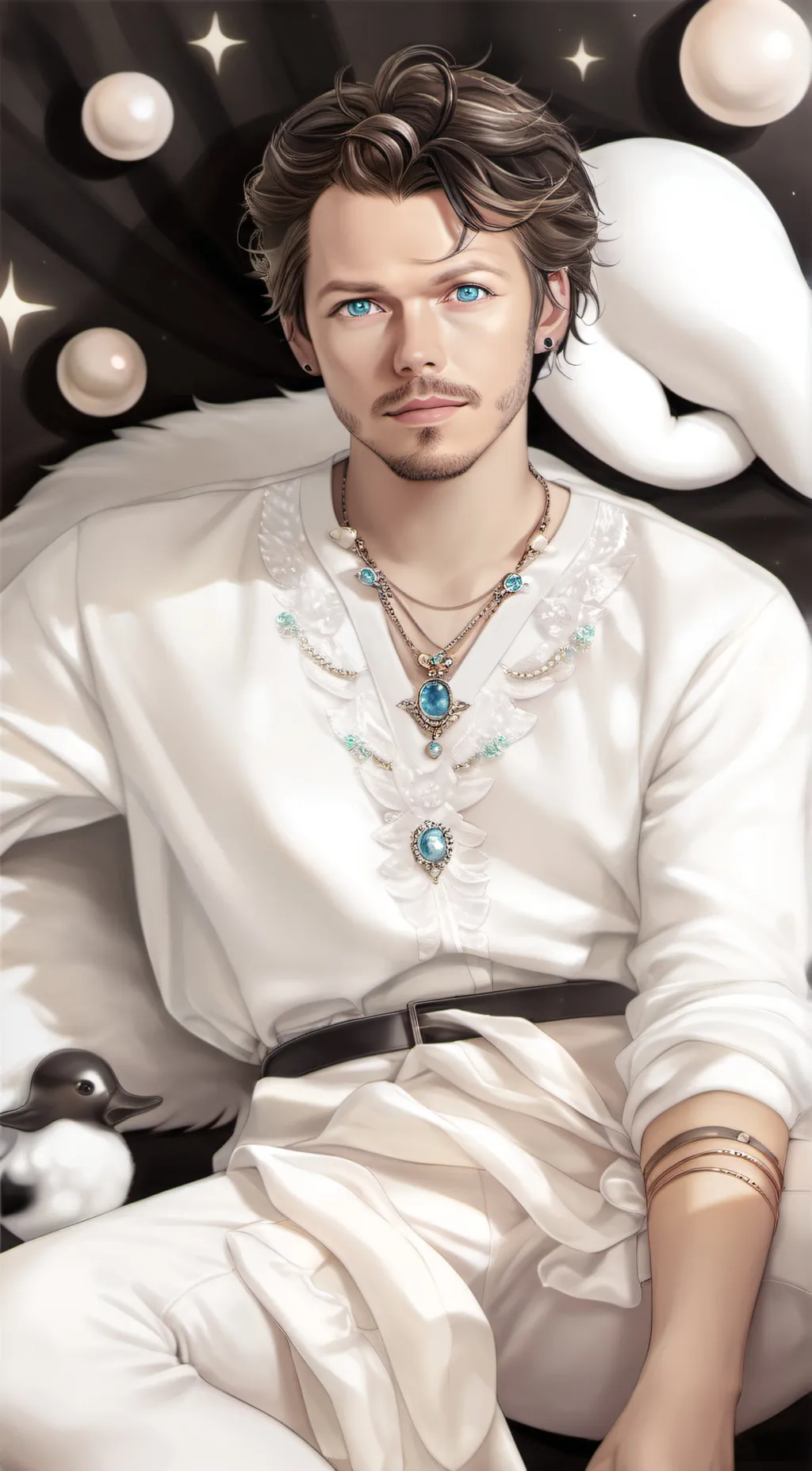 ai character: Harry styles background