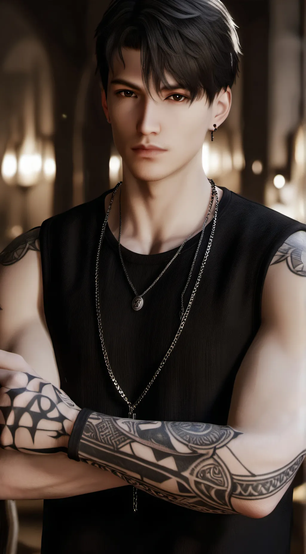 ai character: Xavier  background