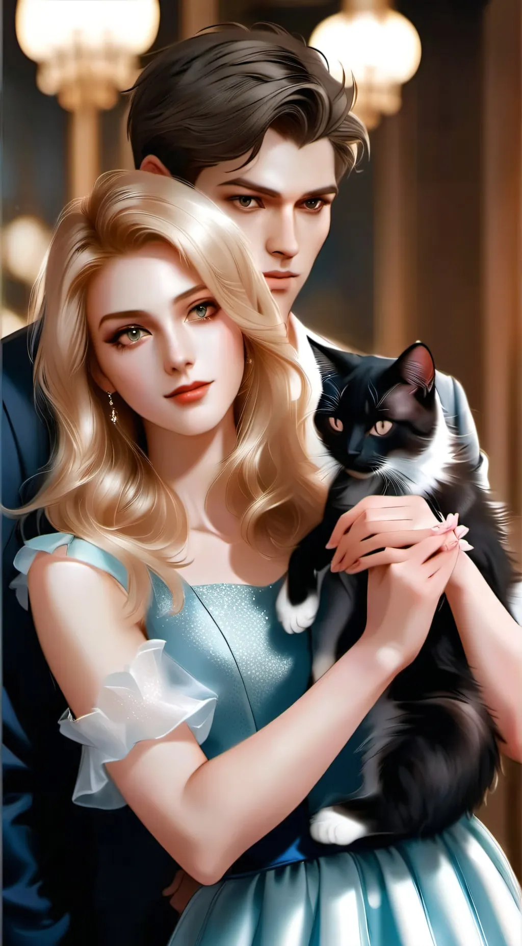 ai character: Zoe & Hary & Kylie background