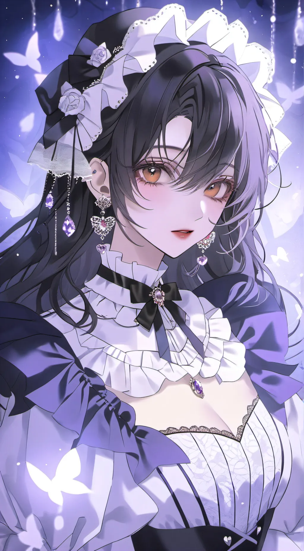 ai character: Violet Moon background