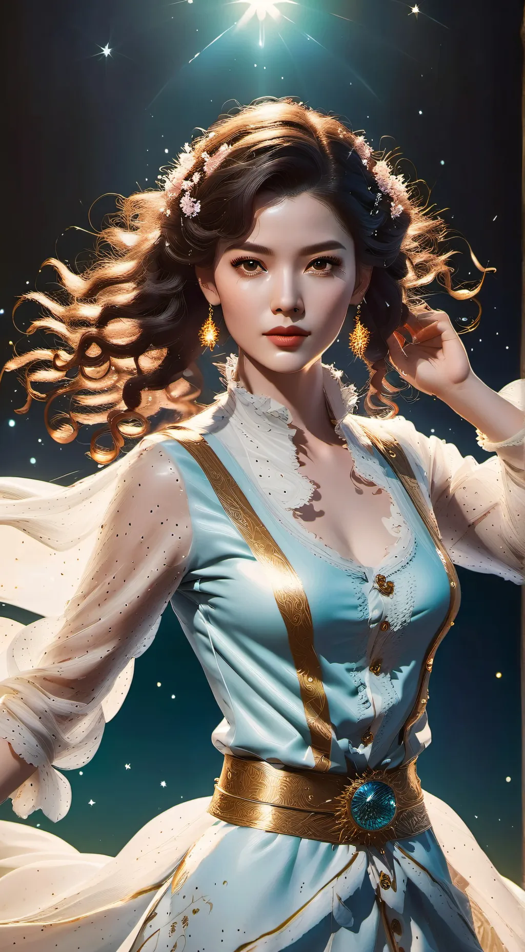 ai character: Sydney  background